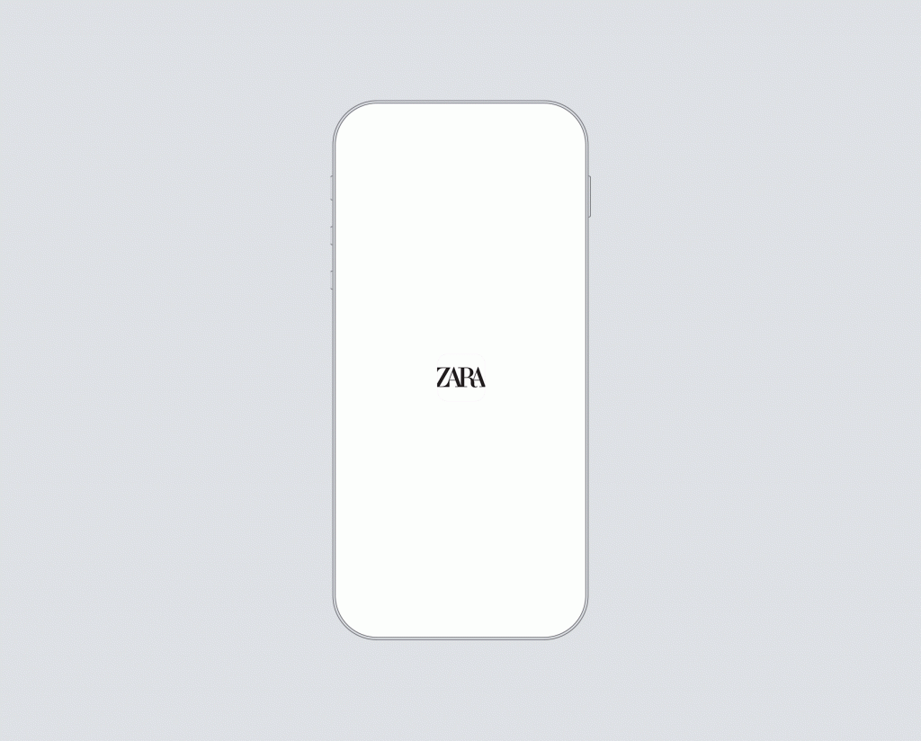 new zara logo app icon